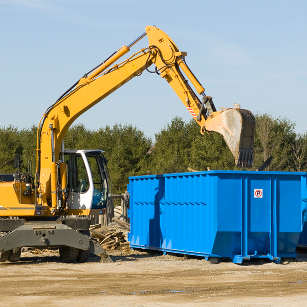 what size residential dumpster rentals are available in Pettibone ND